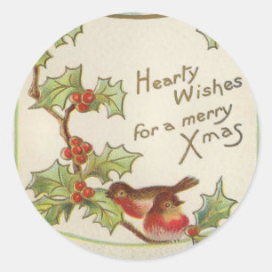 Pegatinas navideñas para aves de Victoria
