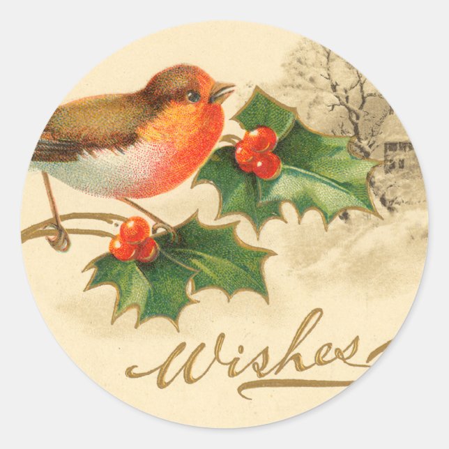 Pegatinas navideñas para aves de Victoria (Anverso)