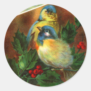 Pegatinas navideñas para aves de Victoria