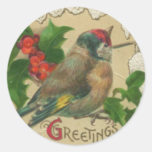 Pegatinas navideñas para aves de Victoria