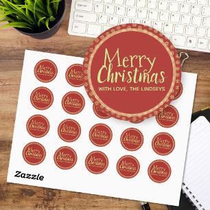 Pegatinas navideñas personalizadas, copos de nieve