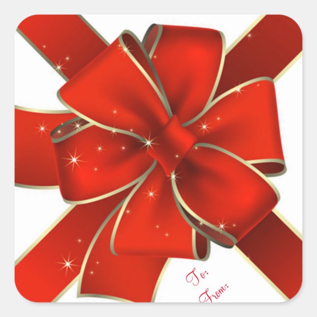 Pegatinas navideñas/Rojo y Oro (Anverso)