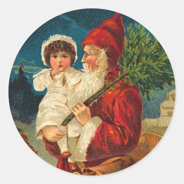 Pegatinas navideñas victorianas (Anverso)