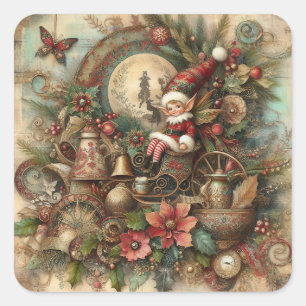 Pegatinas Navideñas Vintage