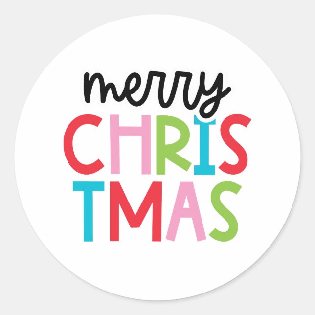 Pegatinas navideños alegres (Anverso)