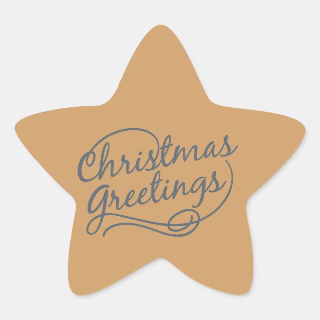 Pegatinas navideños de navidad con estrellas (Anverso)