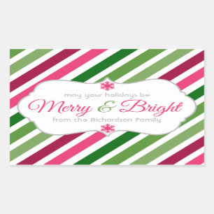 Pegatinas navideños Personalizados de etiquetas de