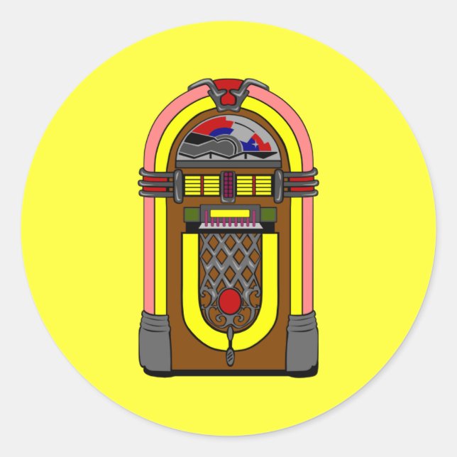 Pegatinas - Neat-o Jukebox vintage (Anverso)