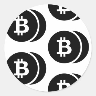 Pegatinas negros de Bitcoin