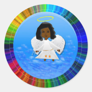 Pegatinas negros del ángel