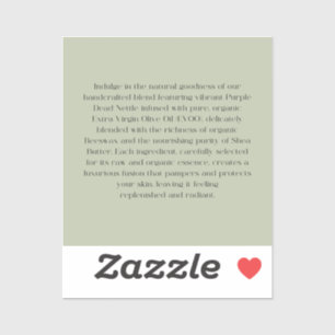 Pegatinas Nettle y Stone - revés