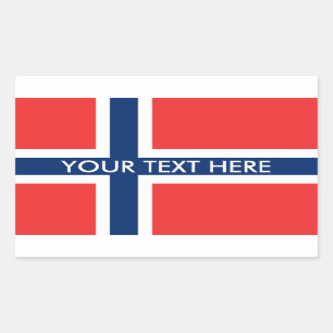Pegatinas noruegos del personalizado de la bandera