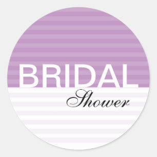 Pegatinas nupciales modernos de la ducha:: Rayas