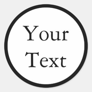 Pegatinas o etiquetas en blanco y negro con texto 
