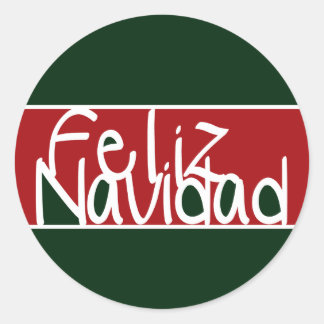 Pegatinas o Sellos para sobres Feliz Navidad
