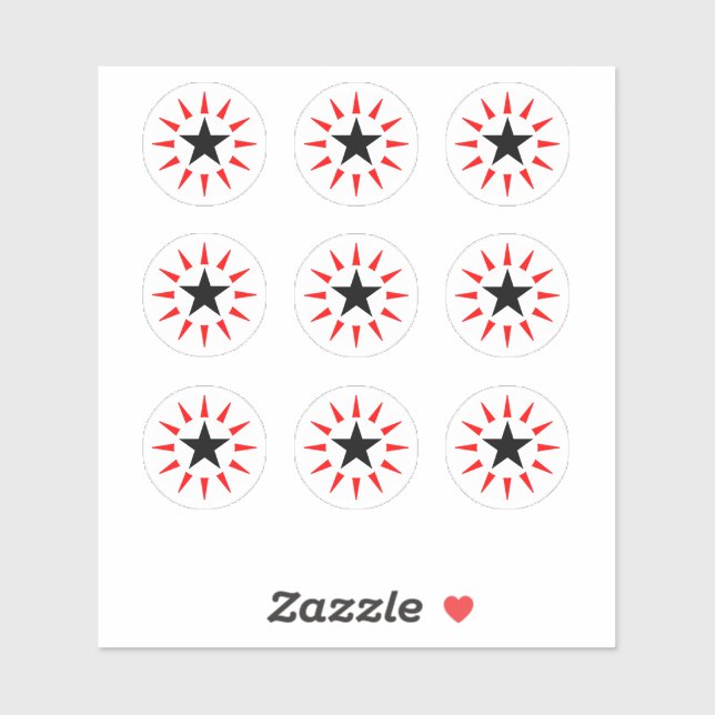 Pegatinas objetivo de la máquina de pinball Star D (Hoja)