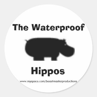Pegatinas oficiales de Hippos a prueba de agua