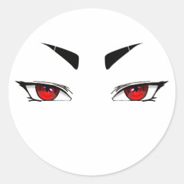 Pegatinas ojos rojos afilados