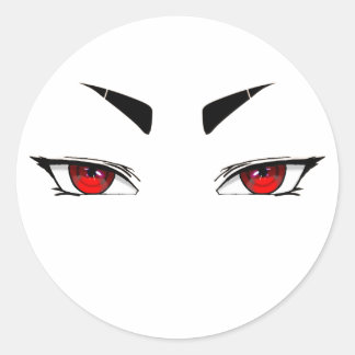 Pegatinas ojos rojos afilados