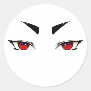 Pegatinas ojos rojos afilados