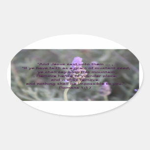 Pegatinas ovaladas de lavanda de Escrituras de la