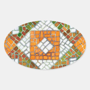 PEGATINAS Ovalados MOSAICOS DE OTOÑO