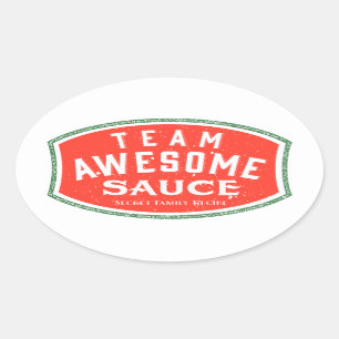 Pegatinas ovales, brillantes