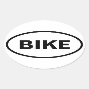 Pegatinas ovales del coche de la bici