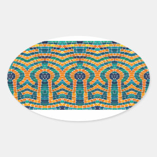 PEGATINAS Óvalos MOSAICOS DE ORO ICONS