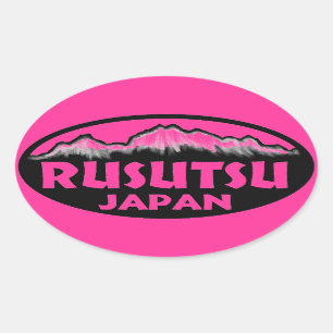 Pegatinas óvulos rosados de Rusutsu Japón