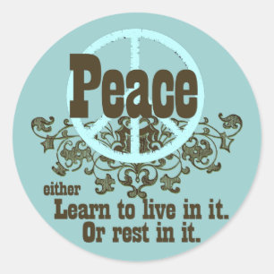 Pegatinas pacifistas de la paz