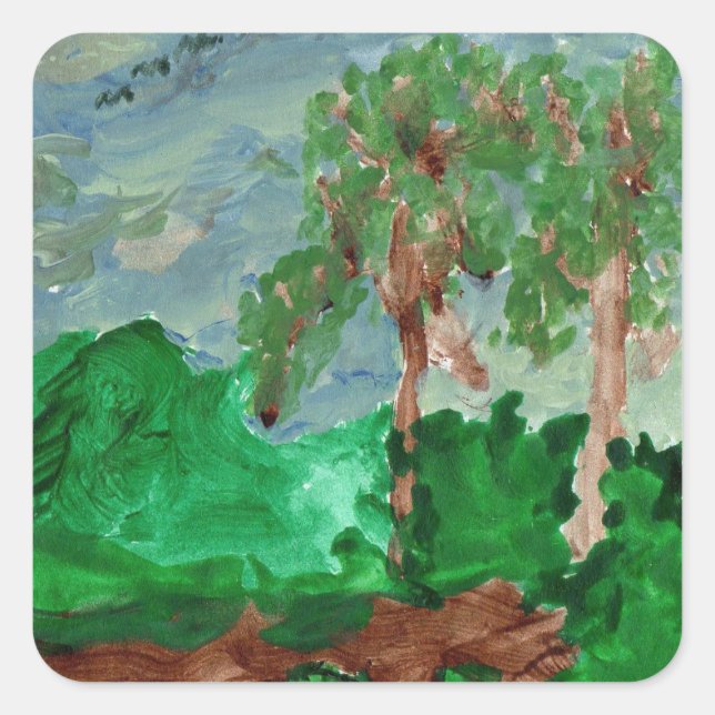 Pegatinas paisajistas pacíficos (Anverso)