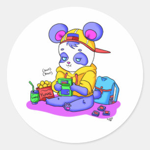 Pegatinas Panda Gamer