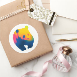 Pegatinas Panda Silhouette de Paint de Spray Color