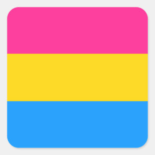 Pegatinas Pansexual del orgullo - redondeados