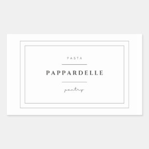 Pegatinas Pappardelle Pasta Food Label
