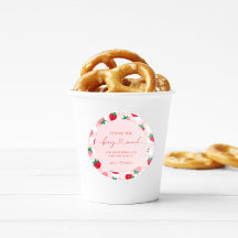 Pegatinas para Baby Shower Berry Sweet