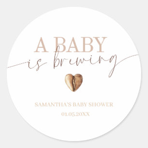 Pegatinas para Baby Shower Café en Camino