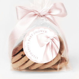 Pegatinas para Baby Shower de Lindo Arco Rosa