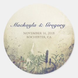 pegatinas para boda rústico de bosques - marina