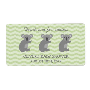 Pegatinas para botella de agua para baby shower de