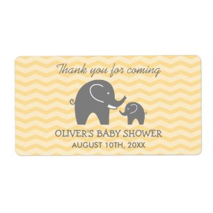 Pegatinas para botella de agua para baby shower de