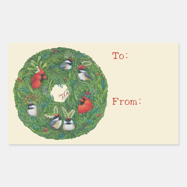 Pegatinas para/Desde Navidad (Anverso)