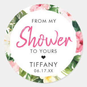 Pegatinas para Despedida de Soltera Hojas Tropical