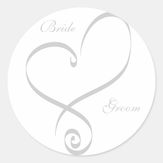 Pegatinas para el corazón de la novia y el crecimi (Anverso)