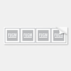 Pegatinas para el parachoques de FUGM (x4) por el
