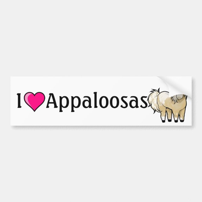 Pegatinas para el parachoques de los Appaloosas I (Frente)