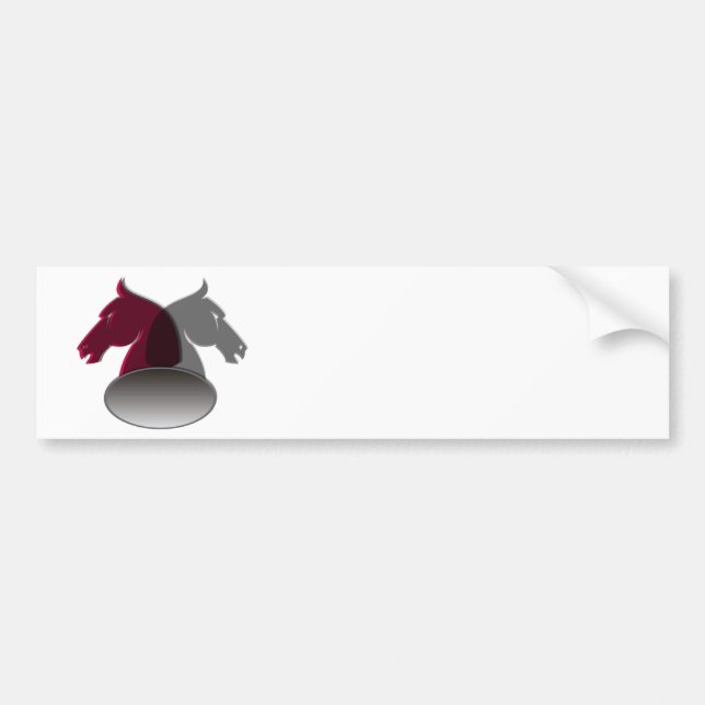 Pegatinas para el parachoques de los caballeros (Frente)