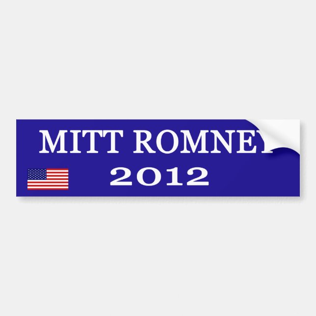 Pegatinas para el parachoques de Mitt Romney (Frente)