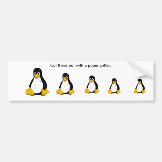 Pegatinas para el parachoques de Tux
